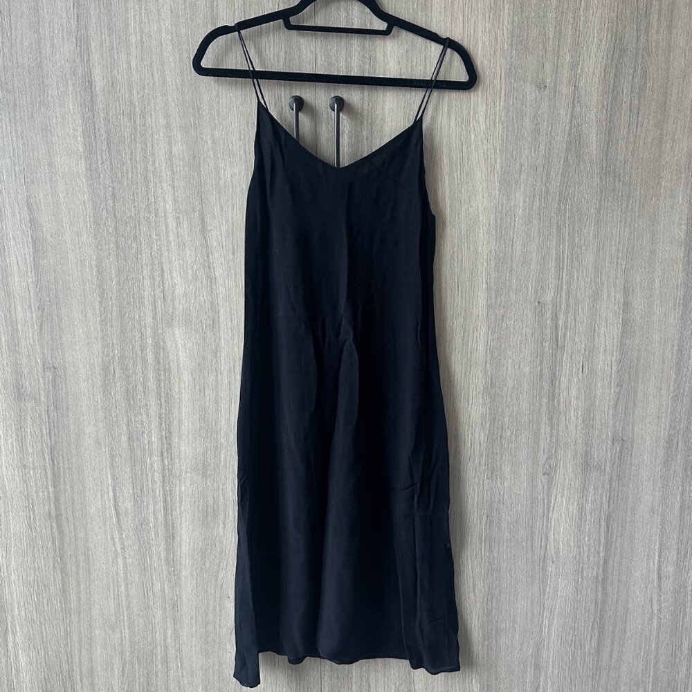 Reformation Black Slip Dress- Size Small